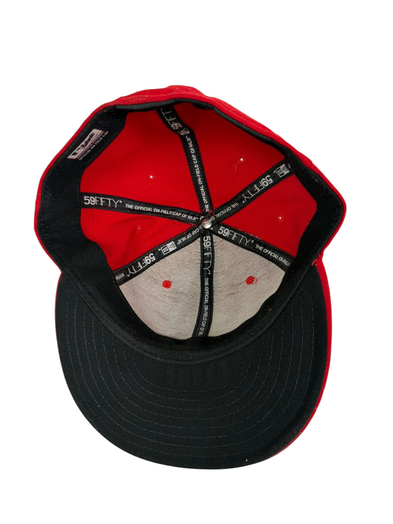 PHILADELPHIA PHILLIES VINTAGE 2009 WORLD SERIES NEW ERA FITTED ADULT HAT 7 3/4