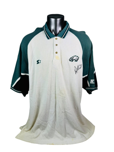 ANDY REID PHILADELPHIA EAGLES VINTAGE 1990'S TEAM ISSUED STARTER GOLF SHIRT ADULT 3XL