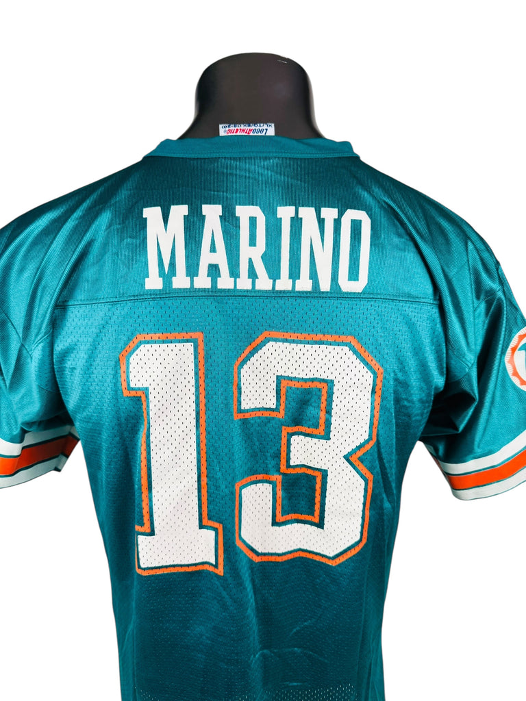 DAN MARINO MIAMI DOLPHINS VINTAGE 1990'S LOGO ATHLETIC JERSEY YOUTH XL