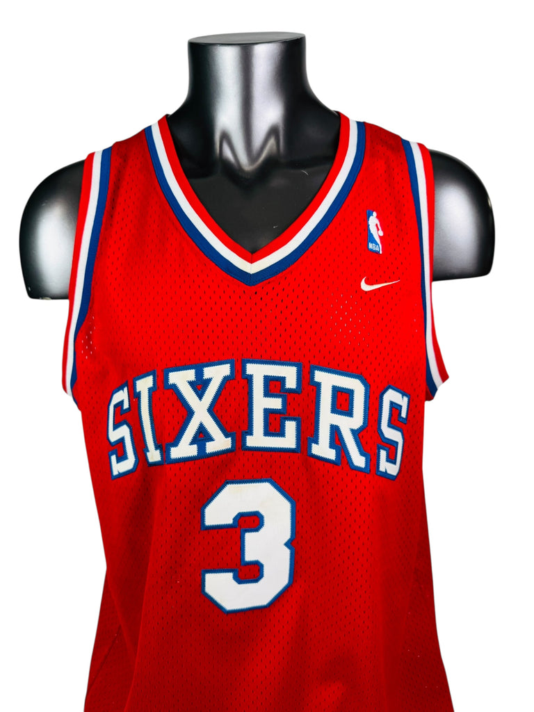 ALLEN IVERSON PHILADELPHIA SIXERS VINTAGE RETRO 2000'S NIKE JERSEY ADULT XL