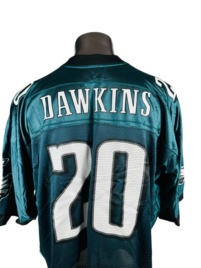 BRIAN DAWKINS PHILADELPHIA EAGLES VINTAGE 2000'S REEBOK JERSEY ADULT 2XL