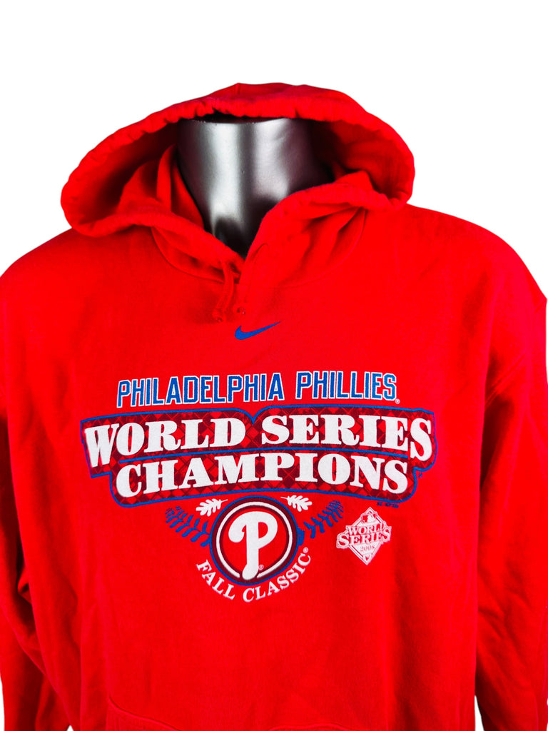 PHILADELPHIA PHILLIES VINTAGE 2009 WORLD SERIES CHAMPIONS NIKE HOODIE SWEATSHIRT ADULT XL