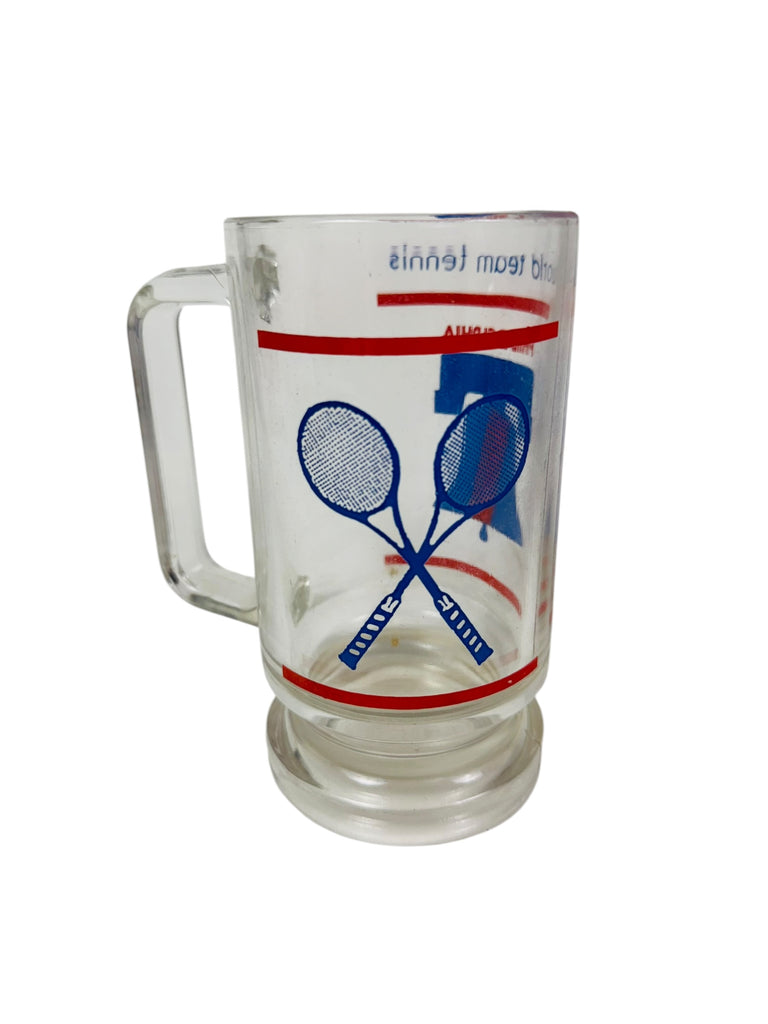 PHILADELPHIA FREEDOMS VINTAGE 1970'S WORLD TEAM TENNIS GLASS BEER MUG