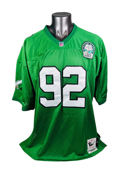 REGGIE WHITE PHILADELPHIA EAGLES RETRO 1992 MITCHELL & NESS THROWBACK JERSEY ADULT 58