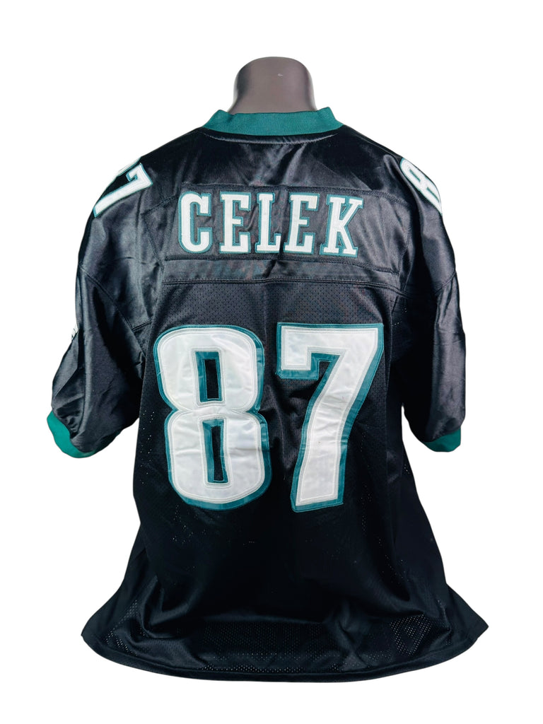 BRENT CELEK PHILADELPHIA EAGLES VINTAGE 2000'S AUTHENTIC REEBOK JERSEY ADULT 56