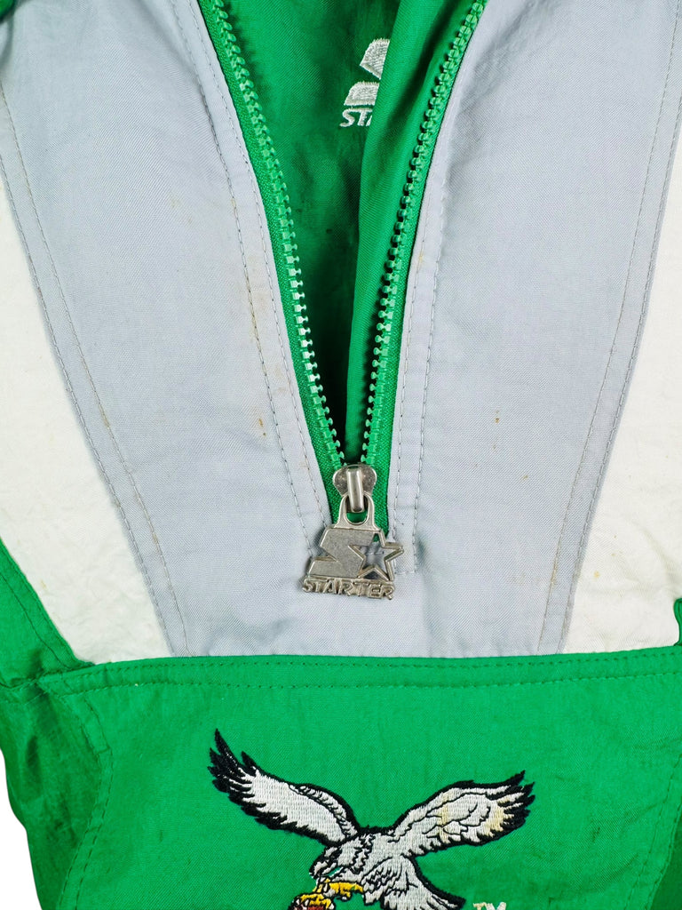 PHILADELPHIA EAGLES VINTAGE 1990'S STARTER  PRO LINE PULL-OVER WINTER JACKET ADULT XL