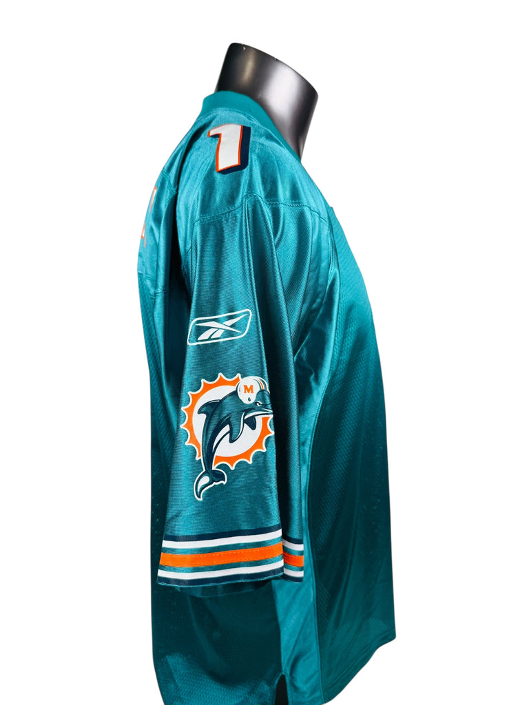 AJ FEELEY MIAMI DOLPHINS VINTAGE 2000'S REEBOK JERSEY ADULT MEDIUM
