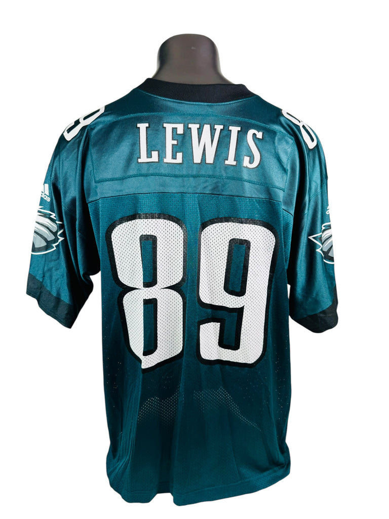 CHAD LEWIS PHILADELPHIA EAGLES VINTAGE 2000'S ADIDAS JERSEY ADULT 2XL