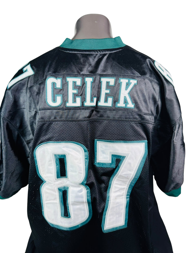 BRENT CELEK PHILADELPHIA EAGLES VINTAGE 2000'S AUTHENTIC REEBOK JERSEY ADULT 56