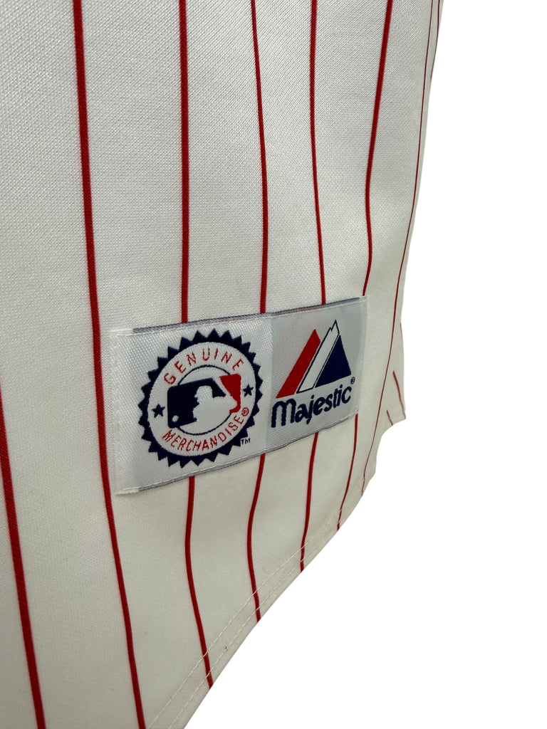 RYAN HOWARD PHILADELPHIA PHILLIES VINTAGE 2008 MAJESTIC AUTHENTIC WORLD SERIES JERSEY ADULT XL