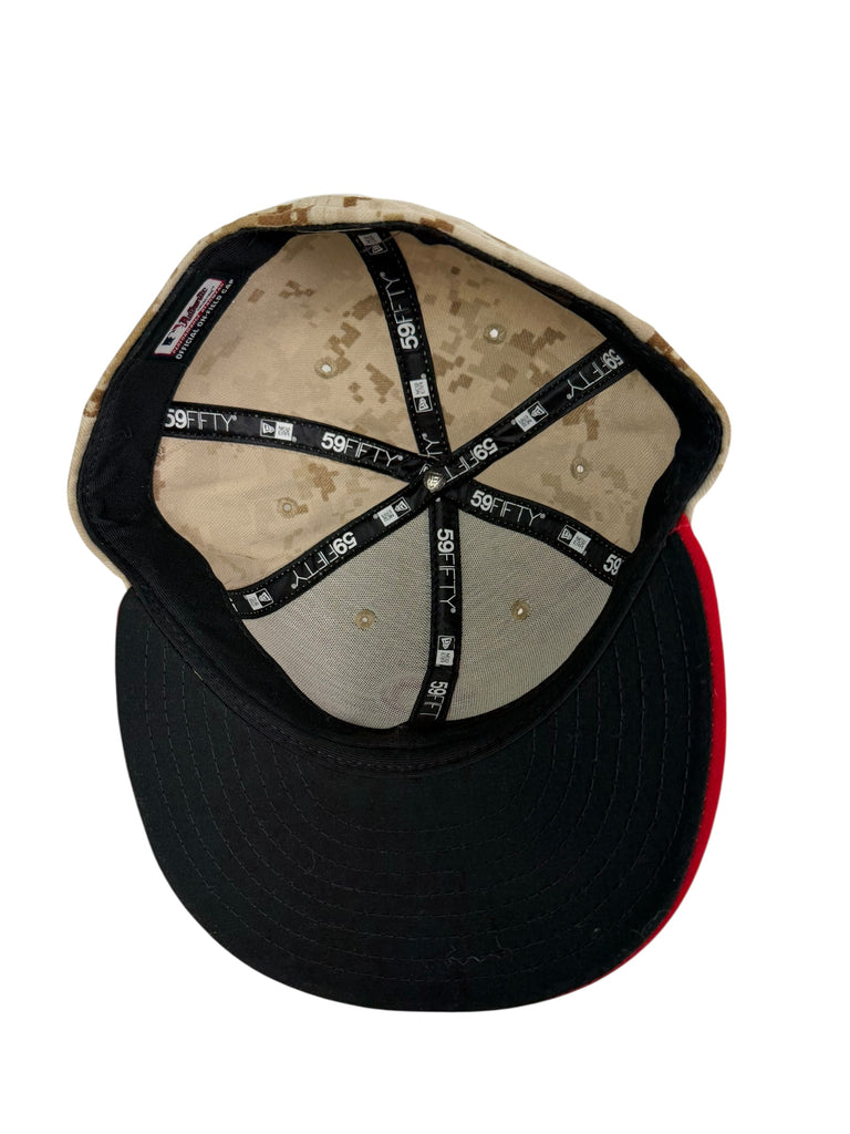 PHILADELPHIA PHILLIES VINTAGE 2010'S MILITARY NEW ERA FITTED ADULT HAT 7 1/4