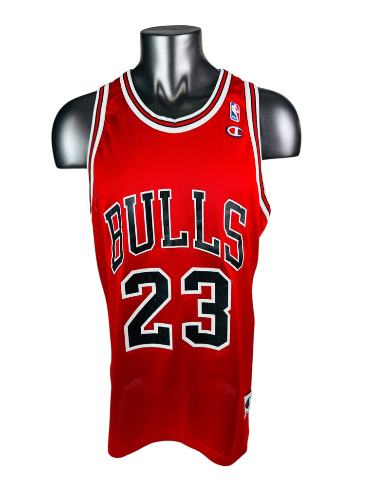 MICHAEL JORDAN CHICAGO BULLS VINTAGE 1990'S CHAMPION JERSEY ADULT 48