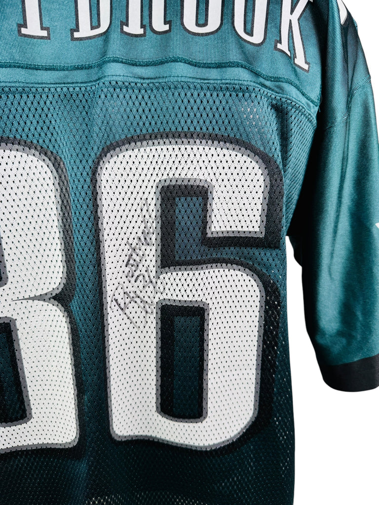 BRIAN WESTBROOK PHILADELPHIA EAGLES VINTAGE 2000'S SIGNED REEBOK JERSEY ADULT LARGE