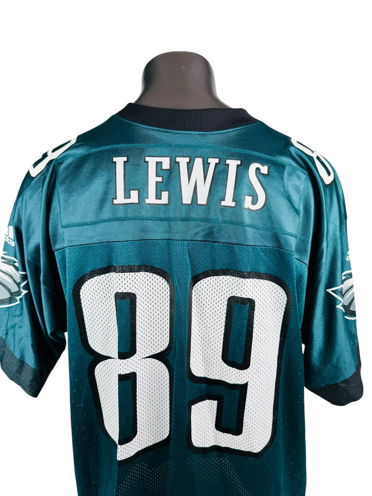 CHAD LEWIS PHILADELPHIA EAGLES VINTAGE 2000'S ADIDAS JERSEY ADULT 2XL