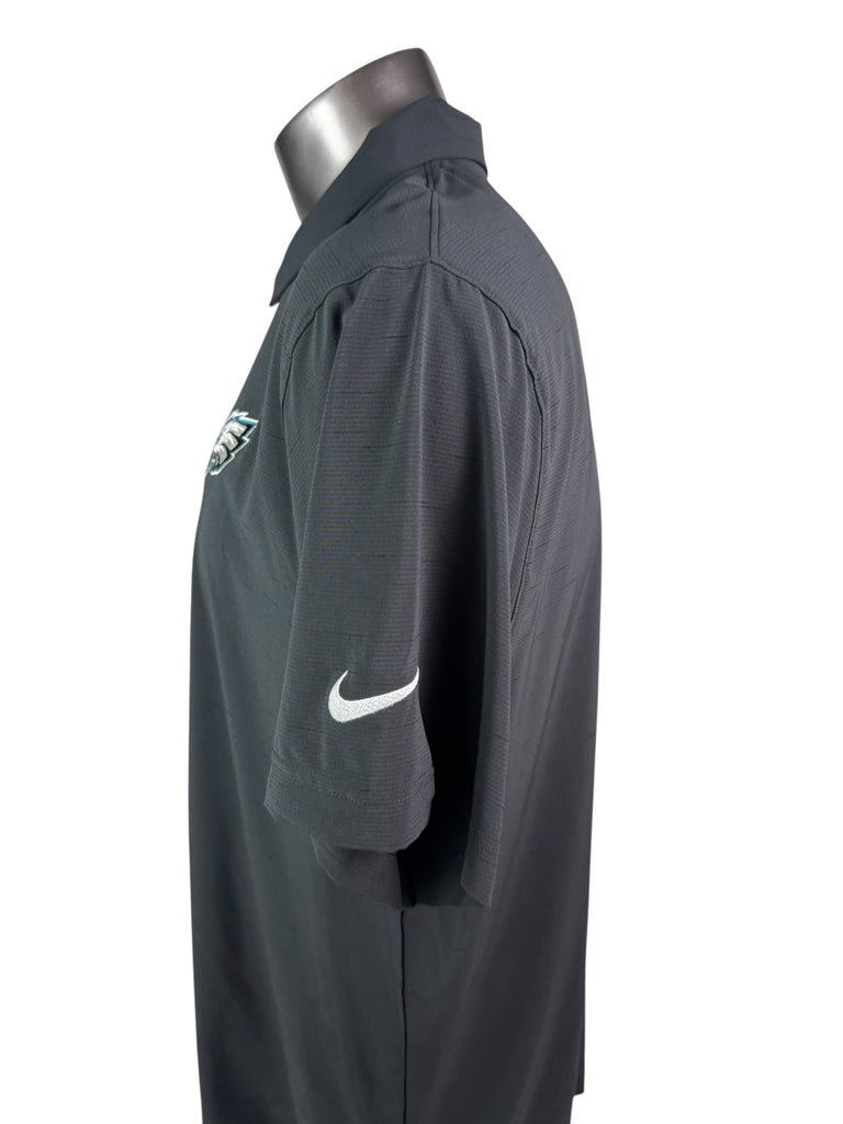 PHILADELPHIA EAGLES TEAM ISSUED SUPER BOWL LIX NIKE DRI-FIT GOLF SHIRT ADULT XL