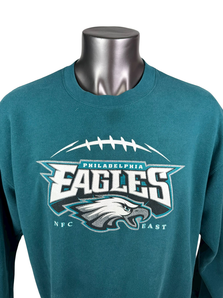 PHILADELPHIA EAGLES VINTAGE 2000'S NFL CREW-NECK SWEATSHIRT ADULT XL