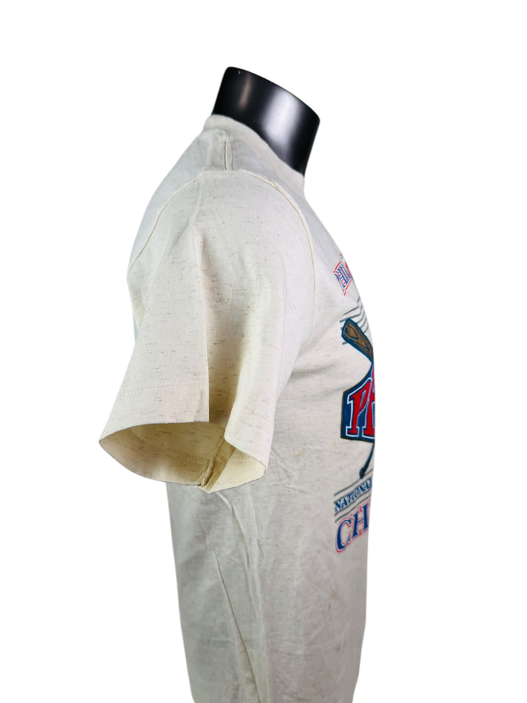 PHILADELPHIA PHILLIES VINTAGE 1993 WORLD SERIES TRENCH T-SHIRT ADULT MEDIUM