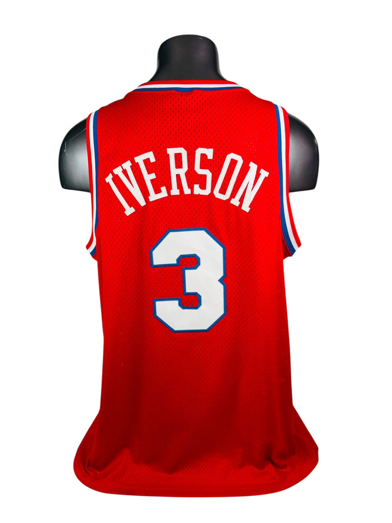 ALLEN IVERSON PHILADELPHIA SIXERS VINTAGE RETRO 2000'S NIKE JERSEY ADULT XL