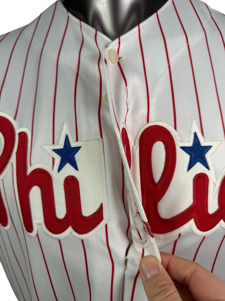 RYAN HOWARD PHILADELPHIA PHILLIES VINTAGE 2008 MAJESTIC AUTHENTIC WORLD SERIES JERSEY ADULT XL