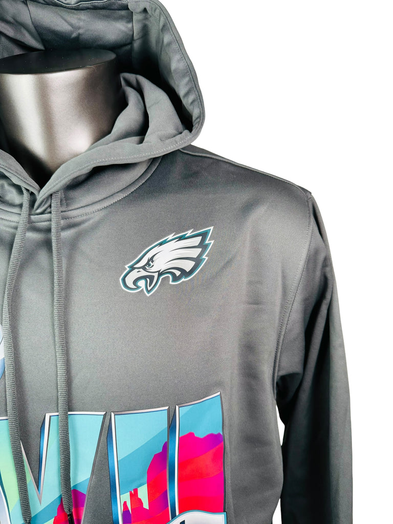 PHILADELPHIA EAGLES TEAM ISSUED SUPER BOWL LVII HOODIE SWEATSHIRT ADULT XL