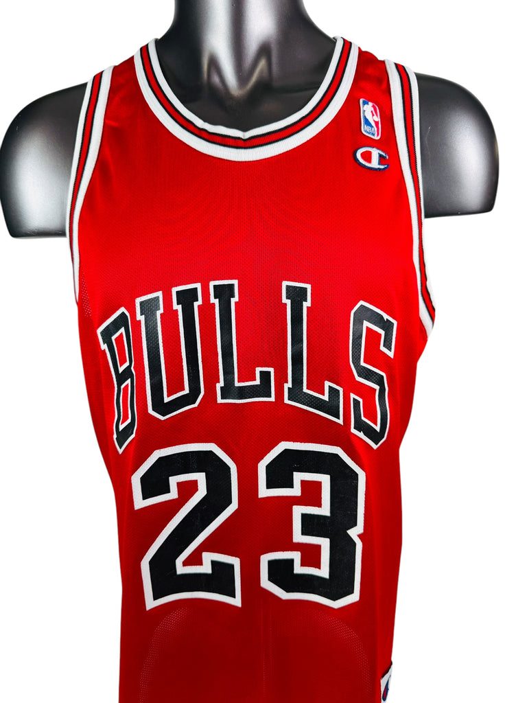 MICHAEL JORDAN CHICAGO BULLS VINTAGE 1990'S CHAMPION JERSEY ADULT 48