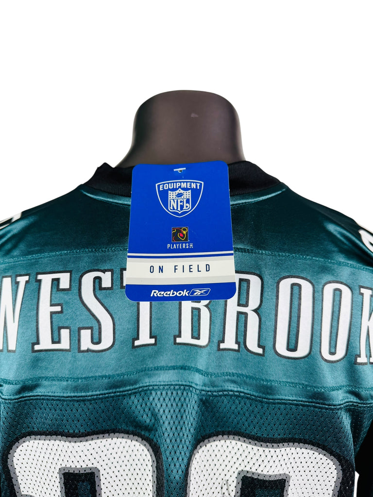 BRIAN WESTBROOK PHILADELPHIA EAGLES VINTAGE 2000'S SIGNED REEBOK JERSEY ADULT LARGE