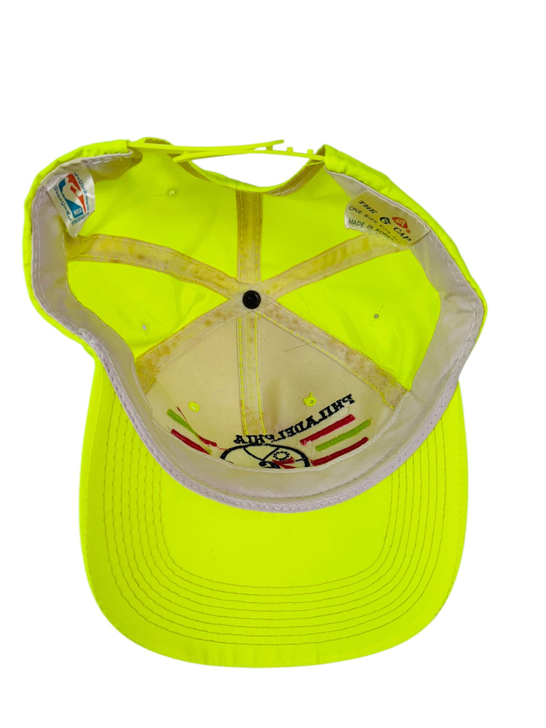 PHILADELPHIA SIXERS 76ERS VINTAGE 1990'S NBA NEON SNAPBACK ADULT HAT