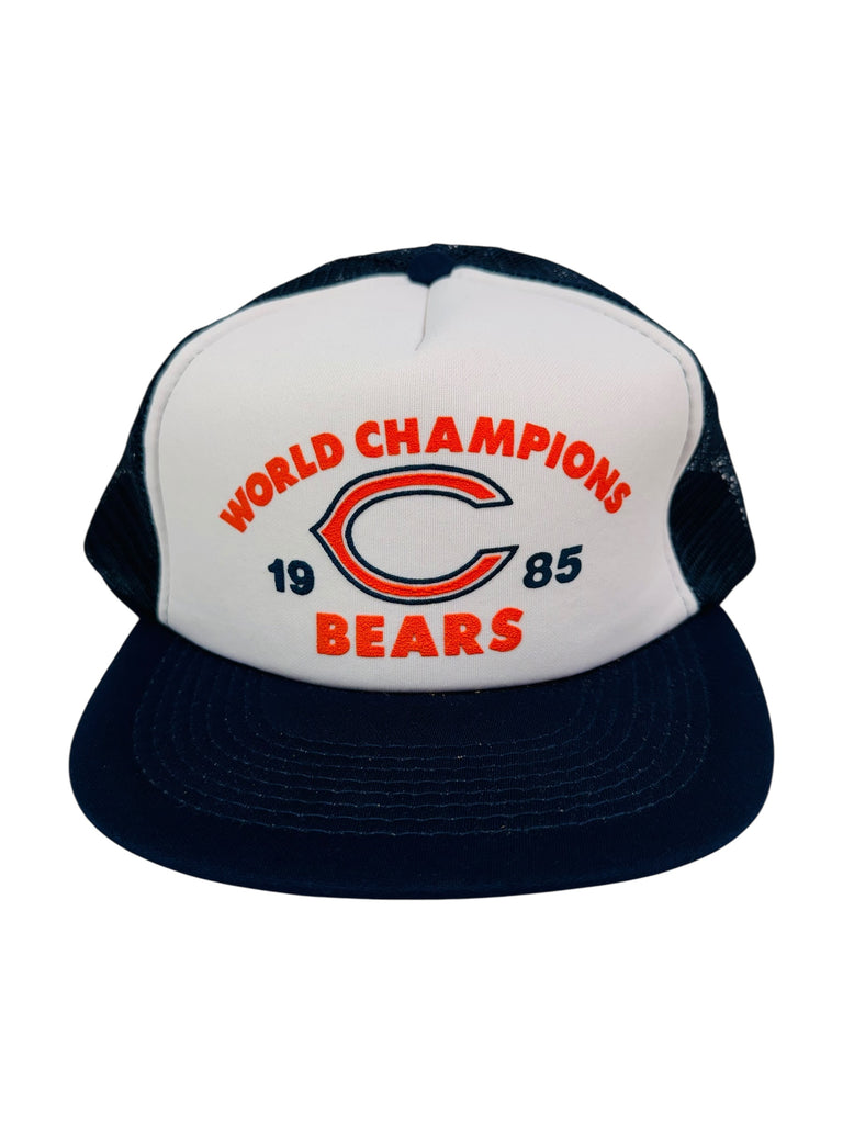 CHICAGO BEARS VINTAGE 1985 SUPER BOWL WORLD CHAMPIONS MESH SNAPBACK ADULT HAT