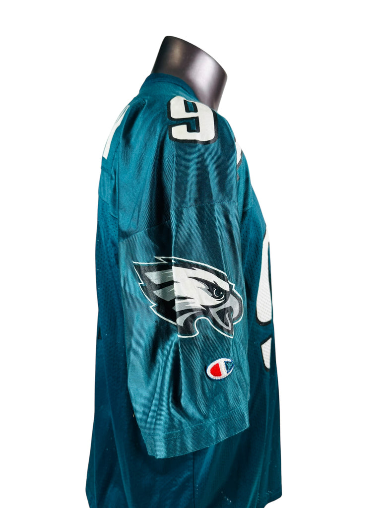 ANDY HARMON PHILADELPHIA EAGLES VINTAGE 1990'S CHAMPION JERSEY ADULT 52