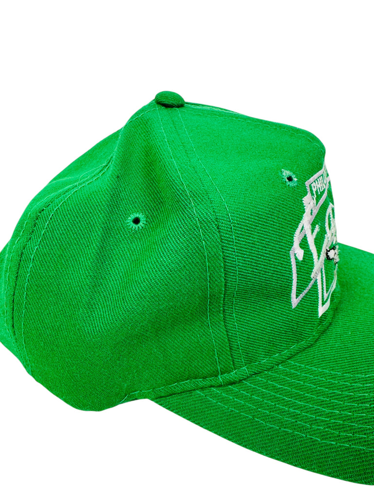 PHILADELPHIA EAGLES VINTAGE 1990'S KELLY GREEN SNAPBACK ADULT HAT