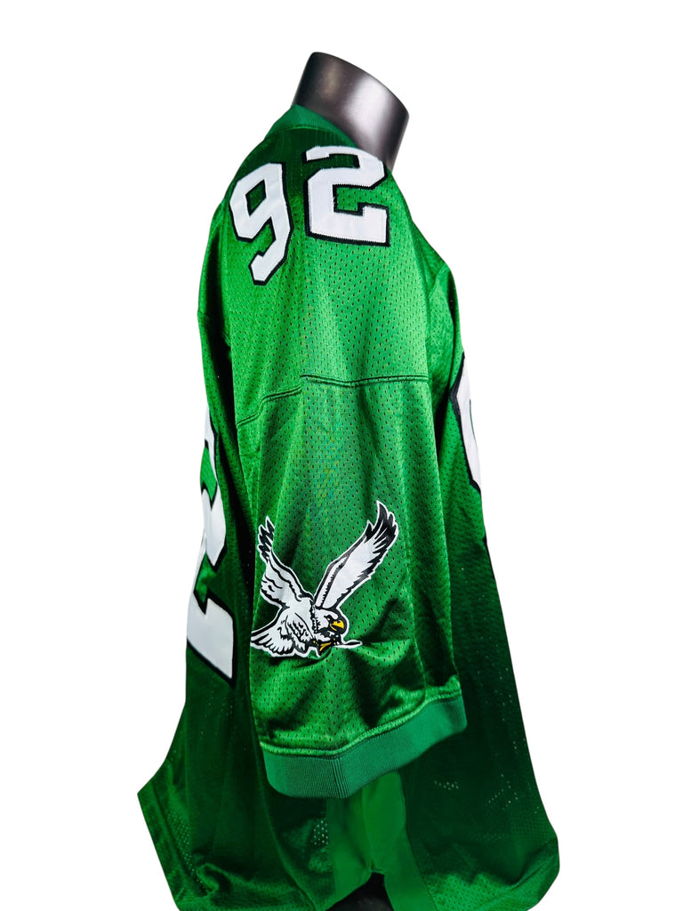 REGGIE WHITE PHILADELPHIA EAGLES RETRO 1992 MITCHELL & NESS THROWBACK JERSEY ADULT 58