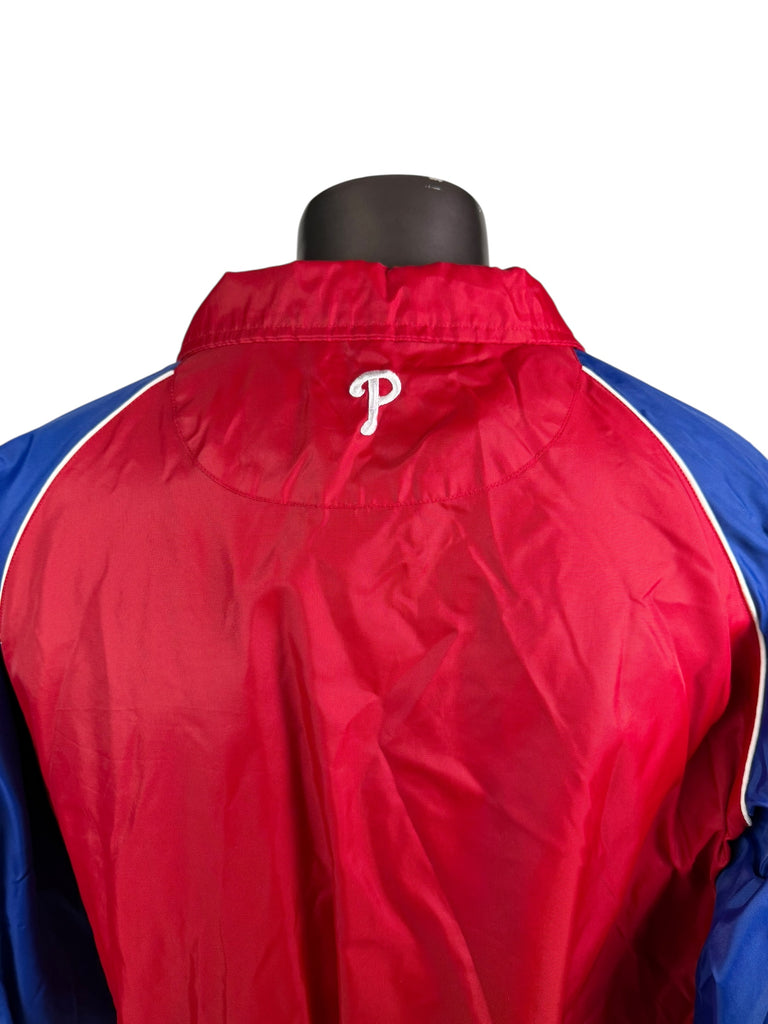 PHILADELPHIA PHILLIES VINTAGE 2000'S MAJESTIC LIGHT-WEIGHT ZIP-UP JACKET ADULT LARGE