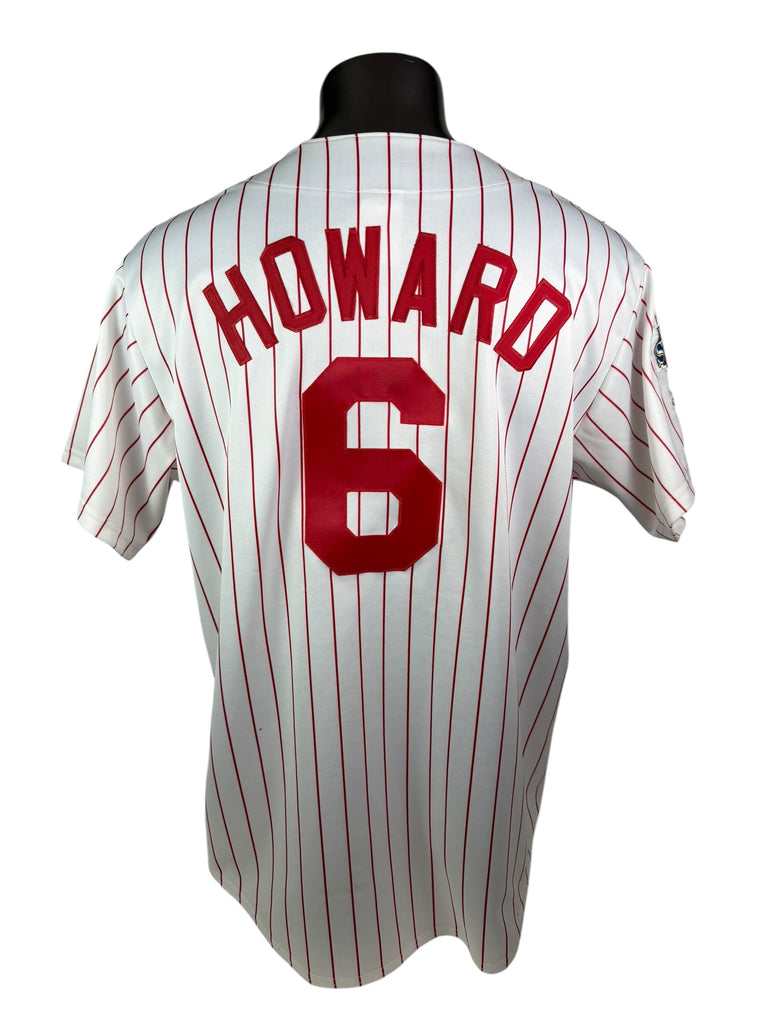 RYAN HOWARD PHILADELPHIA PHILLIES VINTAGE 2008 MAJESTIC AUTHENTIC WORLD SERIES JERSEY ADULT XL
