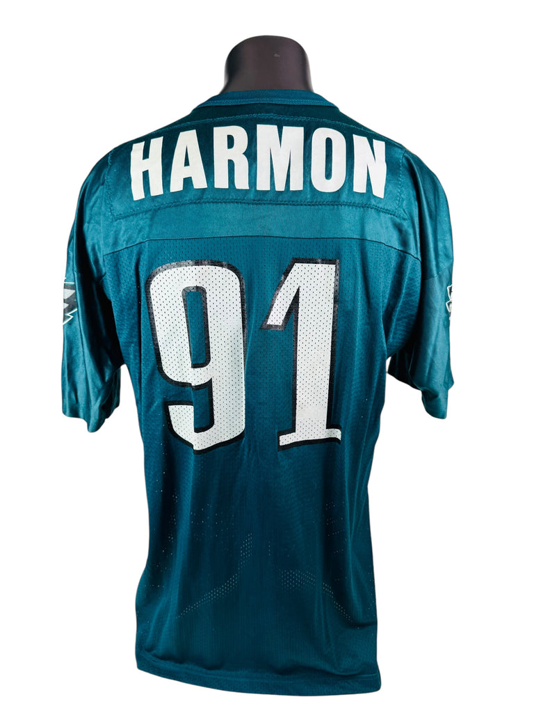 ANDY HARMON PHILADELPHIA EAGLES VINTAGE 1990'S CHAMPION JERSEY ADULT 52