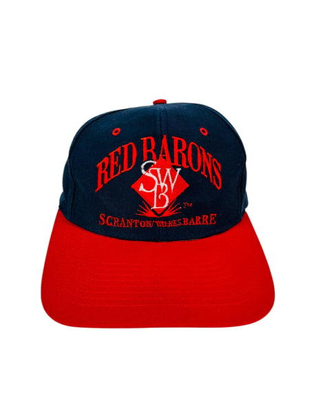 SCRANTON WILKES-BARRE RED BARONS VINTAGE 1990'S SNAPBACK ADULT HAT