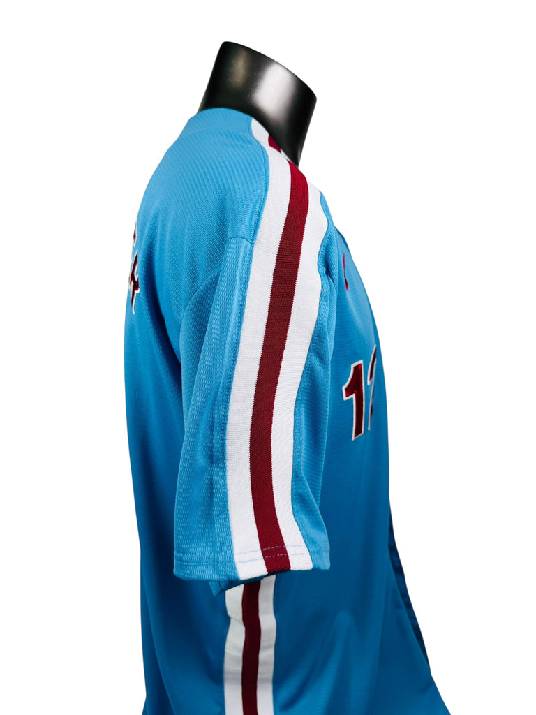 KYLE SCHWARBER PHILADELPHIA PHILLIES RETRO 1980'S MAJESTIC AUTHENTIC ADULT JERSEY XL