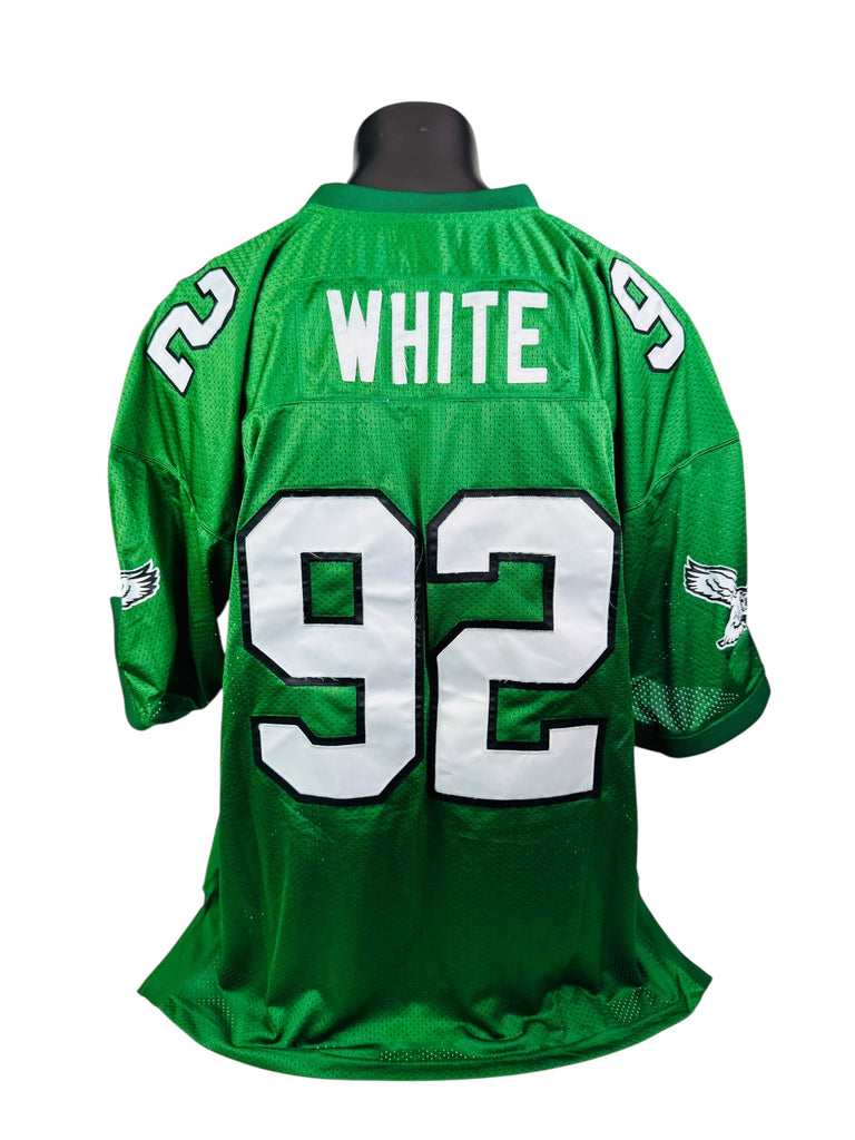 REGGIE WHITE PHILADELPHIA EAGLES RETRO 1992 MITCHELL & NESS THROWBACK JERSEY ADULT 58
