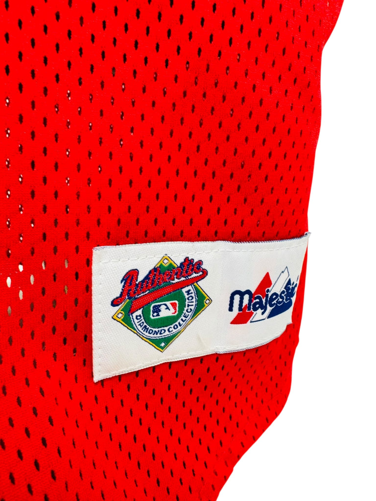 CURT SCHILLING PHILADELPHIA PHILLIES VINTAGE 1990'S MLB MAJESTIC AUTHENTIC JERSEY ADULT XL