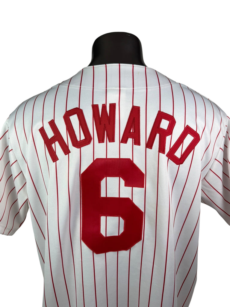 RYAN HOWARD PHILADELPHIA PHILLIES VINTAGE 2008 MAJESTIC AUTHENTIC WORLD SERIES JERSEY ADULT XL