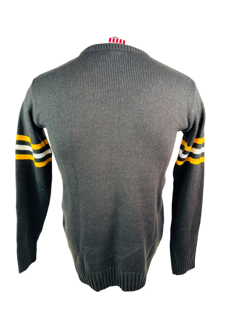 PITTSBURGH STEELERS RETRO 1990'S JUNK FOOD CREW SWEATER ADULT MEDIUM