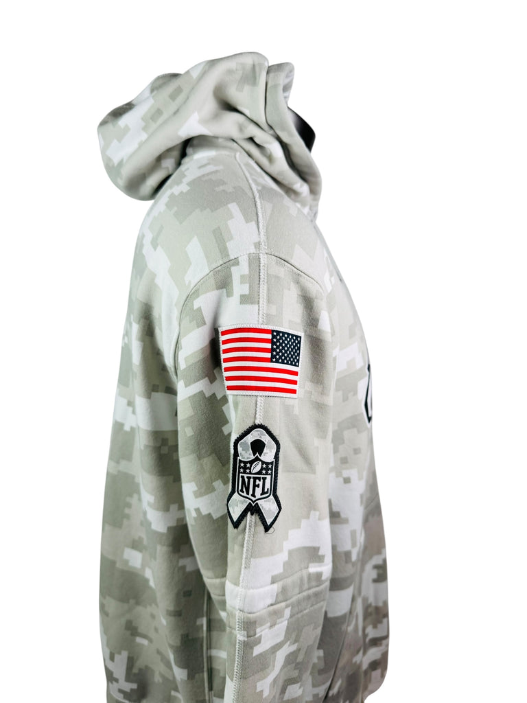 PHILADELPHIA EAGLES TEAM ISSUED NIKE MILITARY SALUTE TO SERVICE  HOODIE SWEATSHIRT ADULT XL