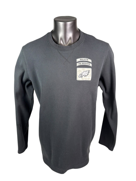 PHILADELPHIA EAGLES TEAM ISSUED NIKE MILITARY SALUTE TO SERVICE CREW SWEATSHIRT ADULT XL