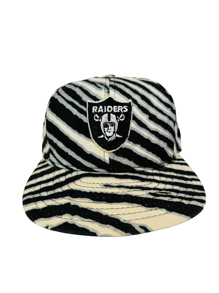 LOS ANGELES RAIDERS VINTAGE 1990'S ZUBAZ SNAPBACK ADULT HAT