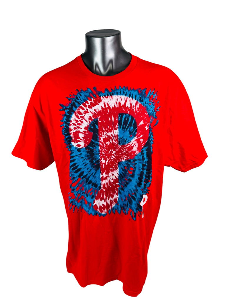 PHILADELPHIA PHILLIES VINTAGE 2010'S MLB TIE DYE T-SHIRT ADULT 2XL