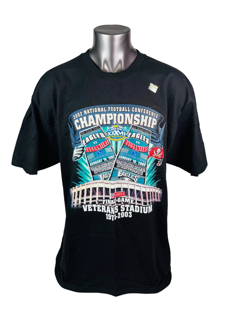 PHILADELPHIA EAGLES VINTAGE 2003 FINAL GAME AT VETERANS STADIUM NFL T-SHIRT ADULT 2XL