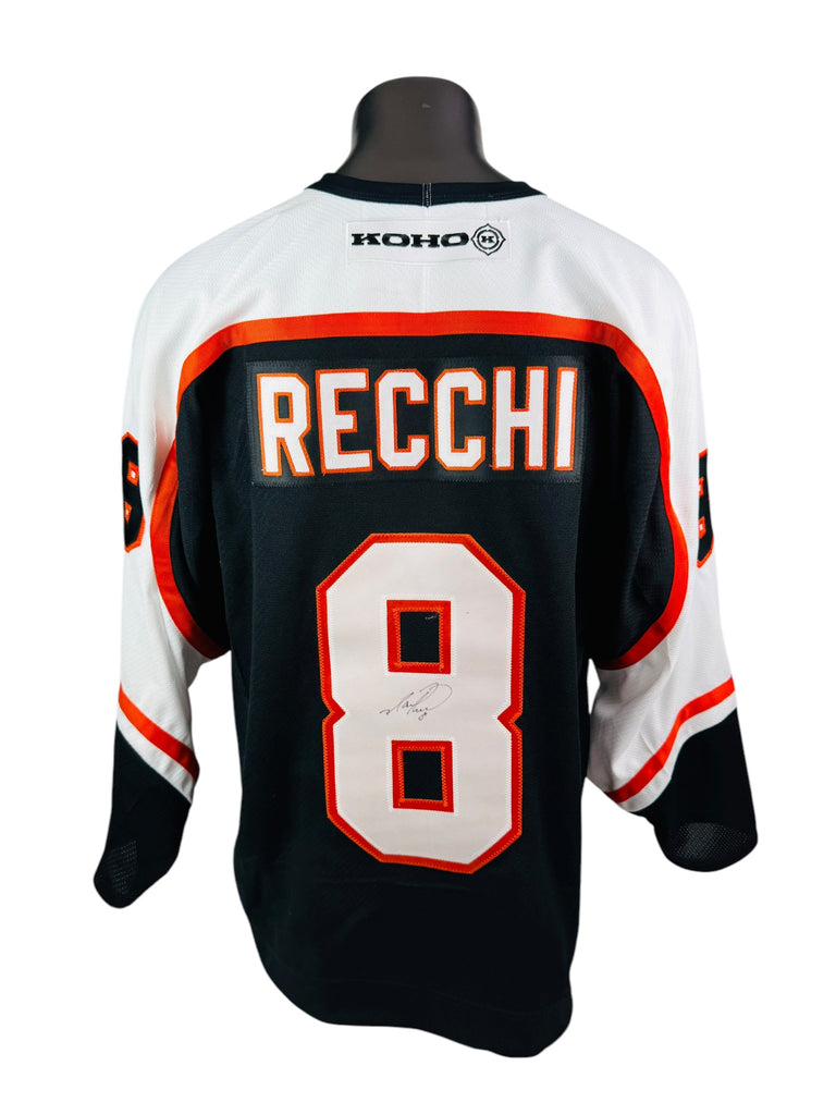 MARK RECCHI PHILADELPHIA FLYERS VINTAGE 2000'S AUTHENTIC KOHO SIGNED JERSEY ADULT XL