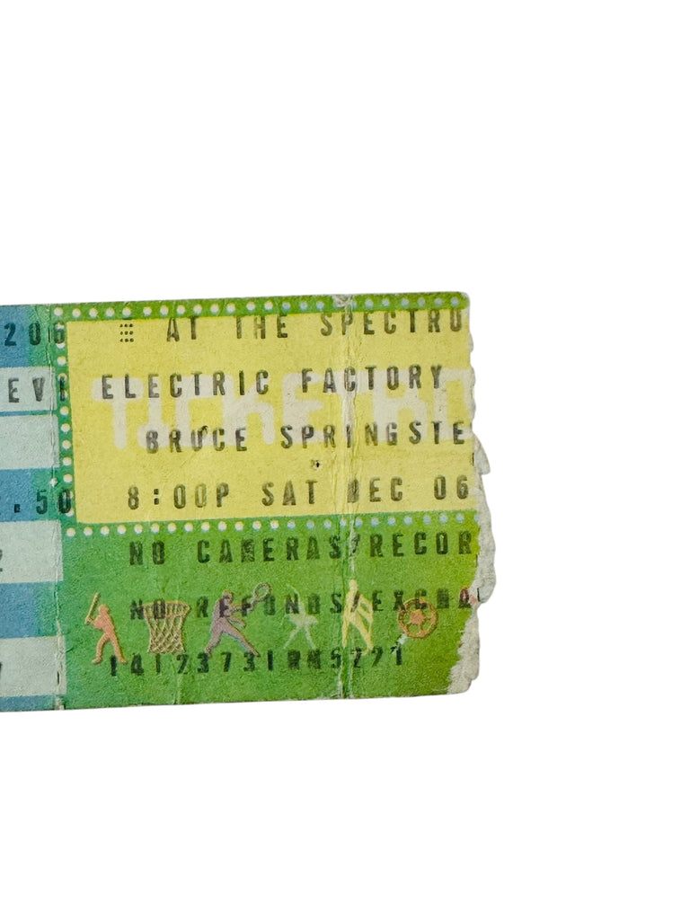 BRUCE SPRINGSTEEN VINTAGE 1980 PHILADELPHIA SPECTRUM TICKET 12/6/80