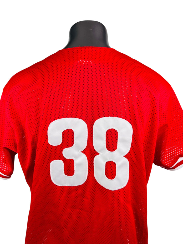CURT SCHILLING PHILADELPHIA PHILLIES VINTAGE 1990'S MLB MAJESTIC AUTHENTIC JERSEY ADULT XL