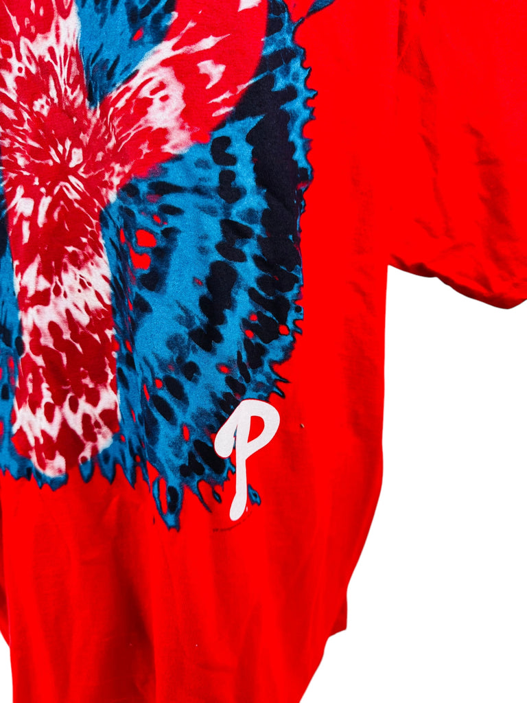 PHILADELPHIA PHILLIES VINTAGE 2010'S MLB TIE DYE T-SHIRT ADULT 2XL