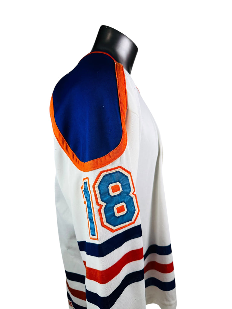CRAIG SIMPSON EDMONTON OILERS VINTAGE 1980'S AUTHENTIC CCM JERSEY ADULT XL